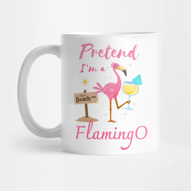 Pretend I'm a Flamingo Summer beach by CoolFuture